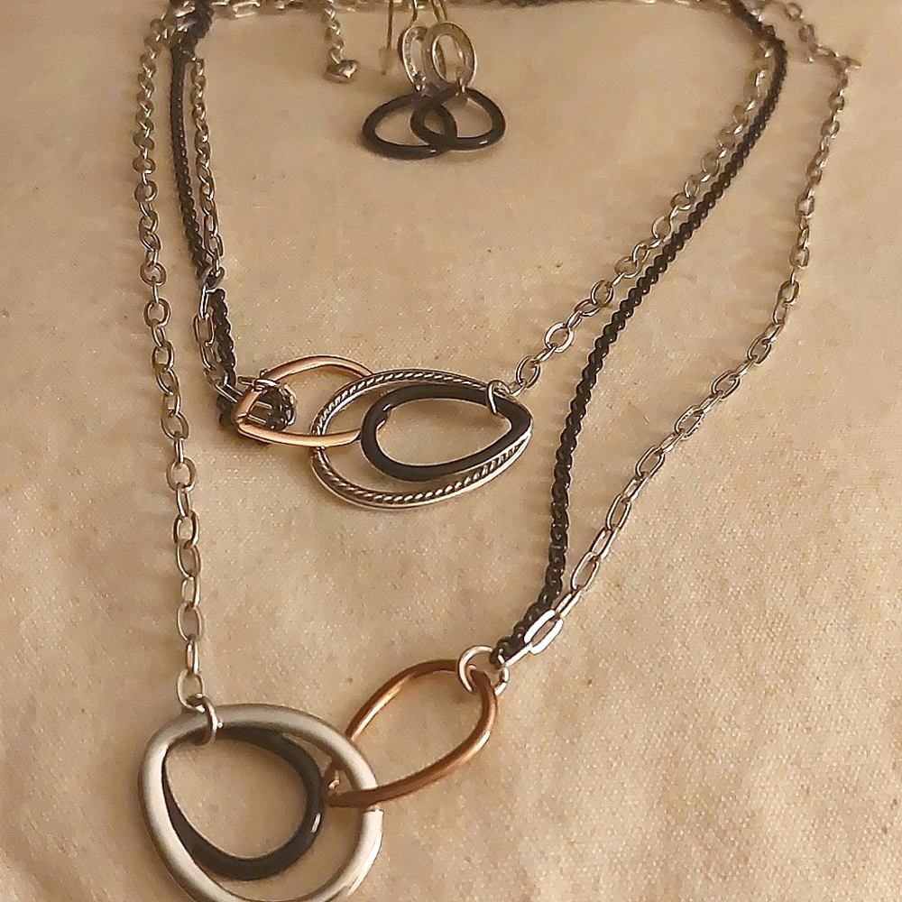 Brighton Neptune Rings necklace and earrings - Picture 4 of 4